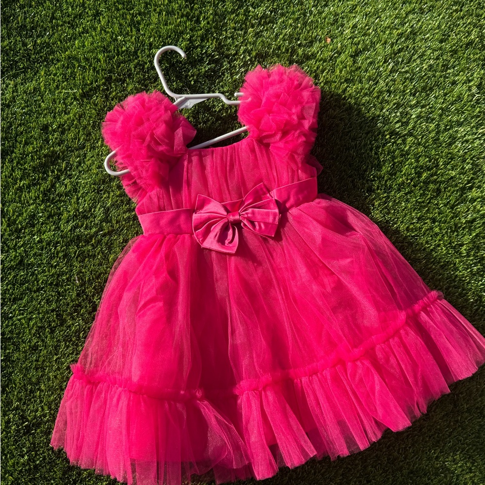 Adorable Pink Dress with Bow